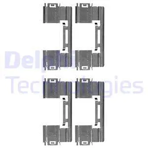 LX0551 DELPHI Комплектующие, колодки дискового тормоза (фото 1)
