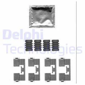 LX0558 DELPHI Комплектующие, колодки дискового тормоза (фото 1)