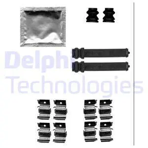 LX0559 DELPHI Комплектующие, колодки дискового тормоза (фото 1)
