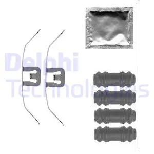 LX0564 DELPHI Комплектующие, колодки дискового тормоза (фото 1)