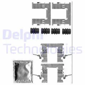 LX0579 DELPHI Комплектующие, колодки дискового тормоза (фото 1)
