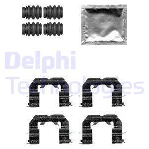 LX0589 DELPHI Комплектующие, колодки дискового тормоза (фото 1)