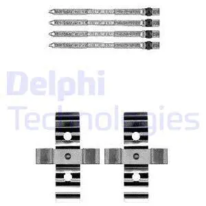 LX0604 DELPHI Комплектующие, колодки дискового тормоза (фото 1)