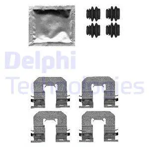 LX0605 DELPHI Комплектующие, колодки дискового тормоза (фото 1)