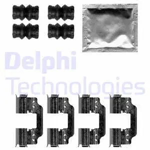 LX0622 DELPHI Комплектующие, колодки дискового тормоза (фото 1)