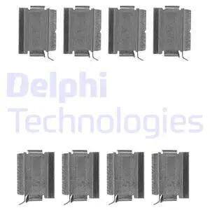 LX0649 DELPHI Комплектующие, колодки дискового тормоза (фото 1)
