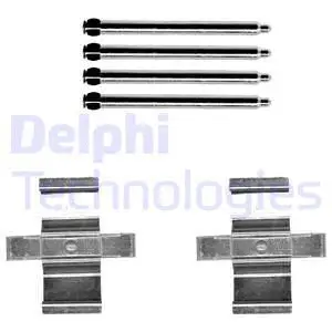 LX0658 DELPHI Комплектующие, колодки дискового тормоза (фото 1)