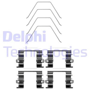 LX0669 DELPHI Комплектующие, колодки дискового тормоза (фото 1)