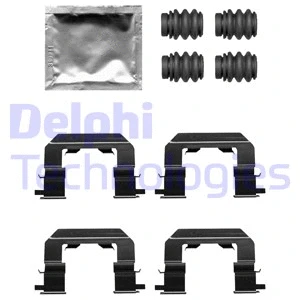 LX0671 DELPHI Комплектующие, колодки дискового тормоза (фото 1)