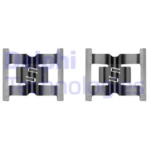 LX0682 DELPHI Комплектующие, колодки дискового тормоза (фото 1)