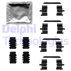 LX0686 DELPHI Комплектующие, колодки дискового тормоза (фото 1)