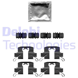 LX0696 DELPHI Комплектующие, колодки дискового тормоза (фото 1)