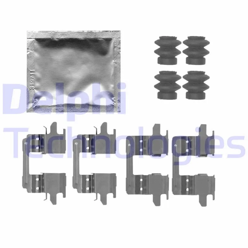 LX0723 DELPHI Комплектующие, колодки дискового тормоза (фото 1)