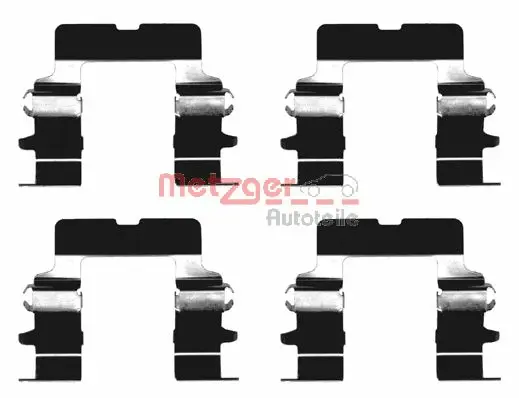 109-1161 METZGER Комплектующие, колодки дискового тормоза (фото 1)