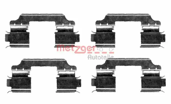 109-1654 METZGER Комплектующие, колодки дискового тормоза (фото 1)