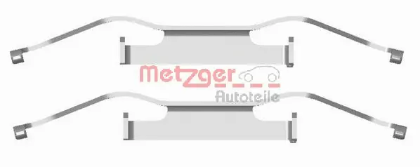 109-1680 METZGER Комплектующие, колодки дискового тормоза (фото 1)