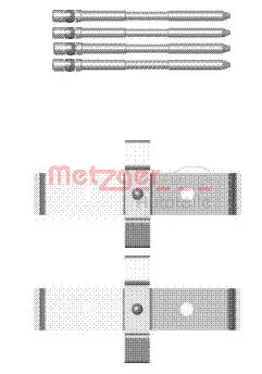 109-1694 METZGER Комплектующие, колодки дискового тормоза (фото 1)