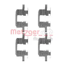 109-1711 METZGER Комплектующие, колодки дискового тормоза (фото 1)