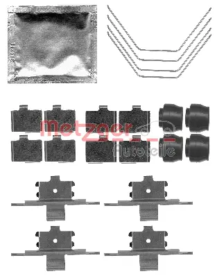109-1791 METZGER Комплектующие, колодки дискового тормоза (фото 1)