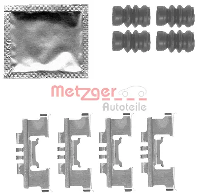 109-1812 METZGER Комплектующие, колодки дискового тормоза (фото 1)
