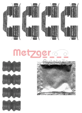 109-1832 METZGER Комплектующие, колодки дискового тормоза (фото 1)