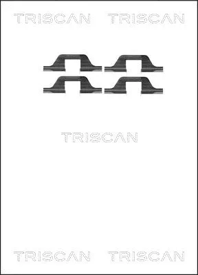 8105 101591 TRISCAN Комплектующие, колодки дискового тормоза (фото 1)