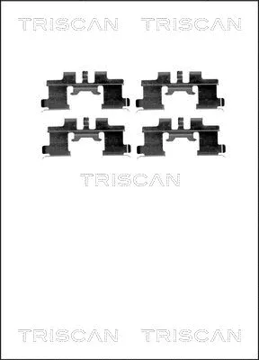 8105 101641 TRISCAN Комплектующие, колодки дискового тормоза (фото 1)