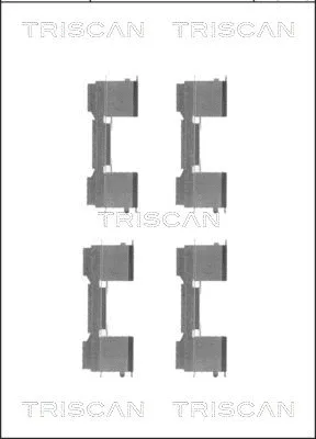 8105 101650 TRISCAN Комплектующие, колодки дискового тормоза (фото 1)