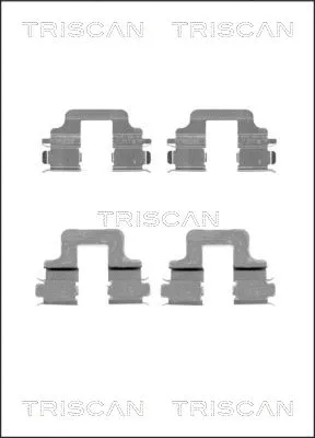 8105 101652 TRISCAN Комплектующие, колодки дискового тормоза (фото 1)