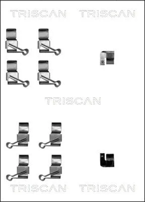 8105 131627 TRISCAN Комплектующие, колодки дискового тормоза (фото 1)