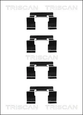 8105 141593 TRISCAN Комплектующие, колодки дискового тормоза (фото 1)