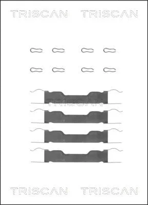 8105 151347 TRISCAN Комплектующие, колодки дискового тормоза (фото 1)