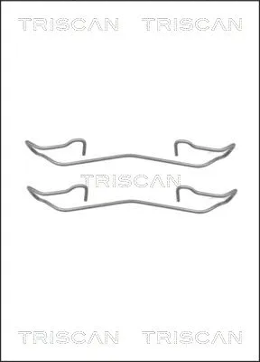 8105 161617 TRISCAN Комплектующие, колодки дискового тормоза (фото 1)