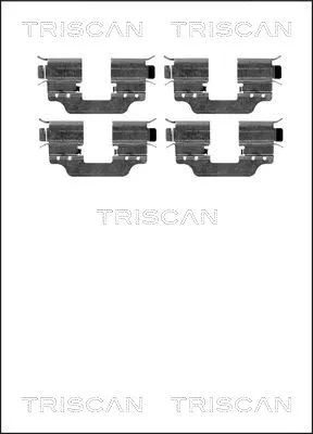 8105 231597 TRISCAN Комплектующие, колодки дискового тормоза (фото 1)