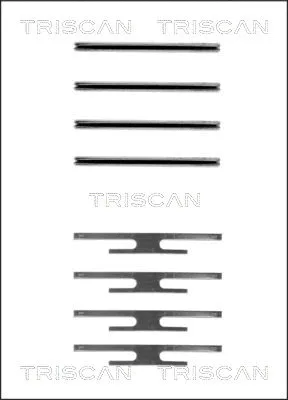 8105 241412 TRISCAN Комплектующие, колодки дискового тормоза (фото 1)