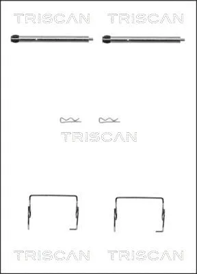 8105 251595 TRISCAN Комплектующие, колодки дискового тормоза (фото 1)