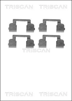 8105 251597 TRISCAN Комплектующие, колодки дискового тормоза (фото 1)
