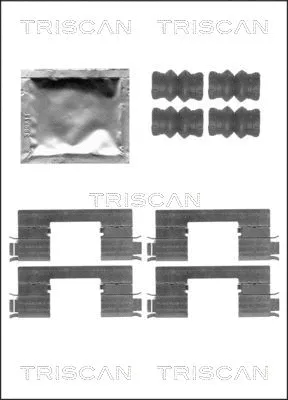 8105 251603 TRISCAN Комплектующие, колодки дискового тормоза (фото 1)