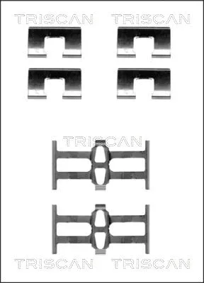 8105 401614 TRISCAN Комплектующие, колодки дискового тормоза (фото 1)
