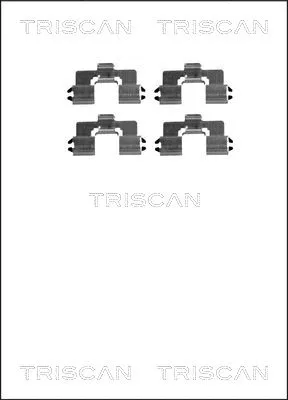 8105 501581 TRISCAN Комплектующие, колодки дискового тормоза (фото 1)