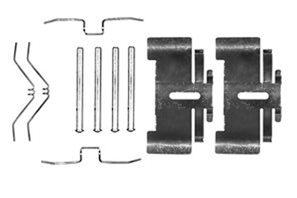 PFK149 TRW Комплектующие, колодки дискового тормоза (фото 1)