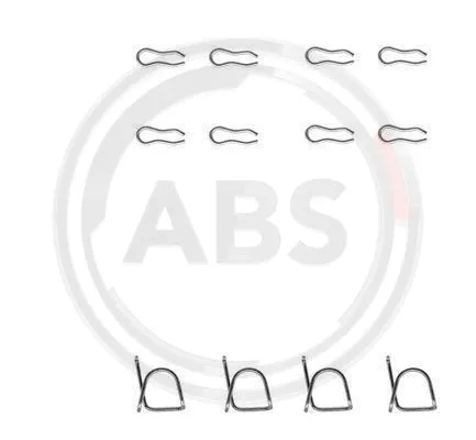 0939Q A.B.S. Комплектующие, колодки дискового тормоза (фото 1)