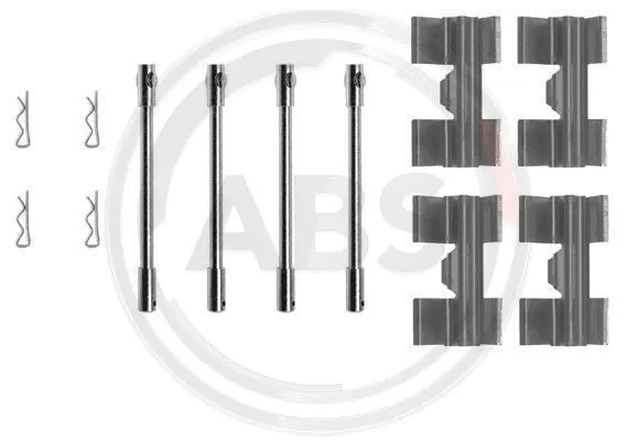 0967Q A.B.S. Комплектующие, колодки дискового тормоза (фото 1)