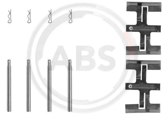 1045Q A.B.S. Комплектующие, колодки дискового тормоза (фото 1)