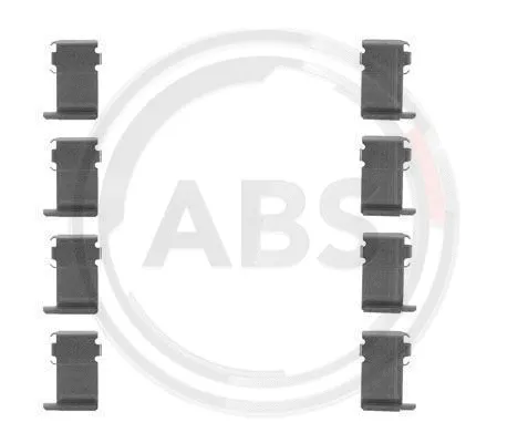 1162Q A.B.S. Комплектующие, колодки дискового тормоза (фото 1)