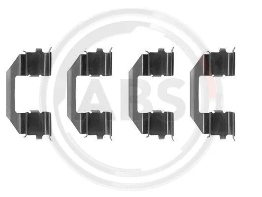 1258Q A.B.S. Комплектующие, колодки дискового тормоза (фото 1)
