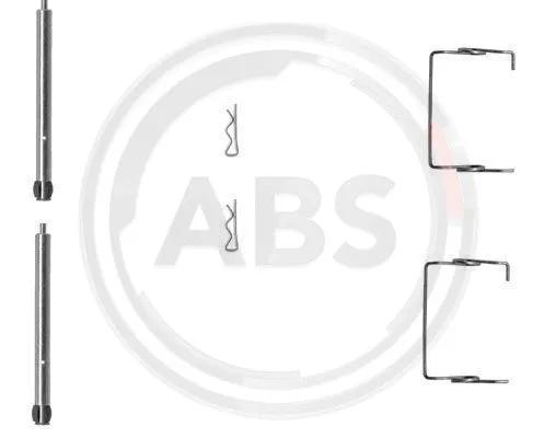 1267Q A.B.S. Комплектующие, колодки дискового тормоза (фото 1)