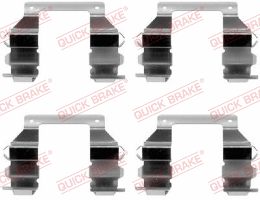 109-1103 KAWE Комплектующие, колодки дискового тормоза (фото 1)