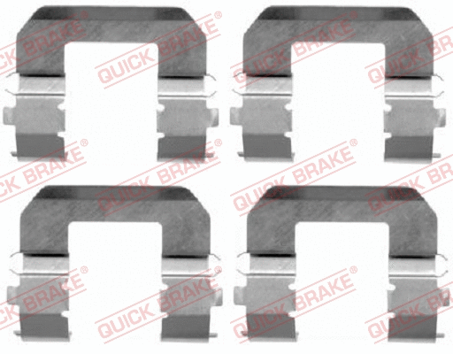 109-1617 KAWE Комплектующие, колодки дискового тормоза (фото 1)