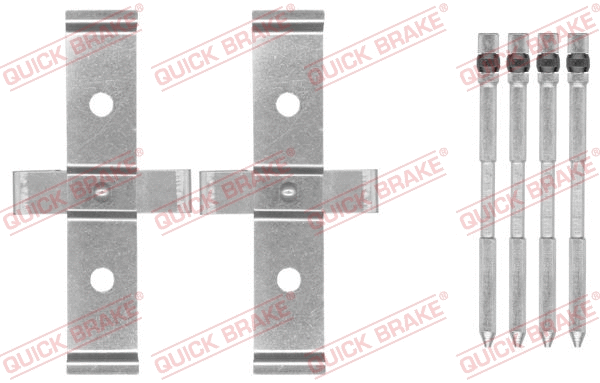 109-1694 KAWE Комплектующие, колодки дискового тормоза (фото 1)